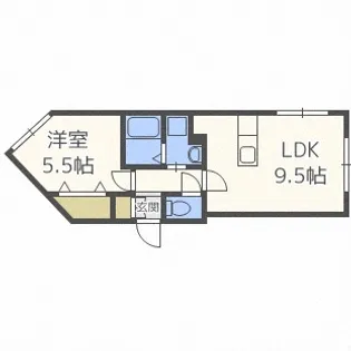 北海道札幌市西区発寒五条8丁目【マンション】の間取り