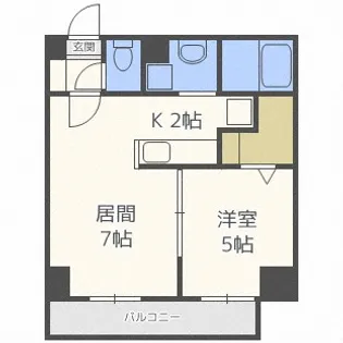 北海道札幌市北区北二十三条西4丁目【マンション】の間取り