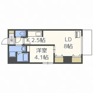 北海道札幌市中央区南十三条西1丁目【マンション】の間取り