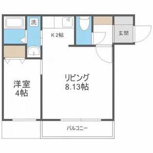 北海道札幌市西区二十四軒四条3丁目【マンション】の間取り