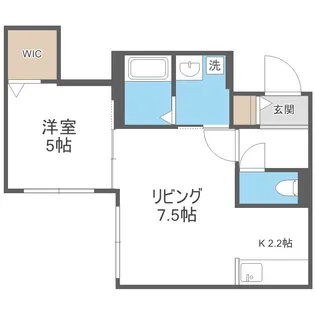 北海道札幌市東区北二十一条東1丁目【マンション】の間取り