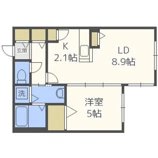 北海道札幌市北区北三十条西4丁目【マンション】の間取り