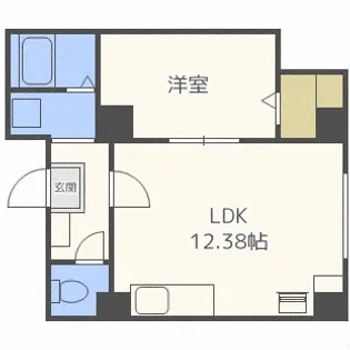 8・4サウンドビル【205号室】の間取り