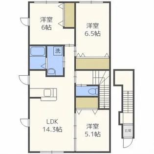 North・Villa【201号室】の間取り