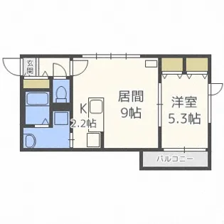 セルバテール琴似【4階】の間取り