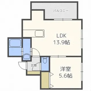 北海道札幌市北区北二十条西5丁目【マンション】の間取り
