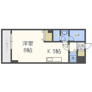 PRIME URBAN北14条【10階】の間取り