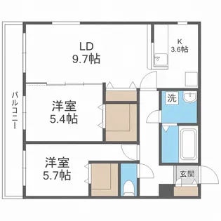 アーバンプラウド【302号室】の間取り
