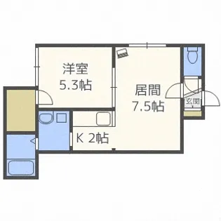サクシードN33E5【105号室】の間取り