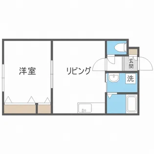 ヒルクレスト南郷【303号室】の間取り