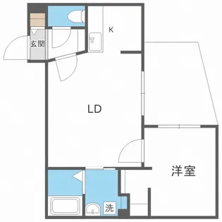 ラヴェーラ円山鳥居前【1階】の間取り
