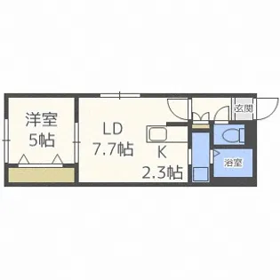 北海道札幌市手稲区手稲本町一条3丁目【マンション】の間取り