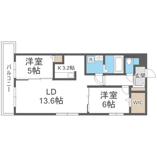 北海道札幌市中央区南十七条西18丁目【マンション】の間取り
