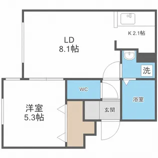 北海道札幌市中央区南十条西13丁目【マンション】の間取り