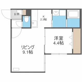 北海道札幌市西区発寒六条13丁目【マンション】の間取り