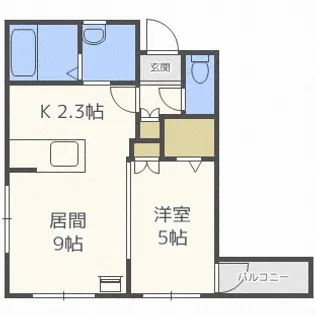 北海道札幌市中央区南六条西26丁目【マンション】の間取り