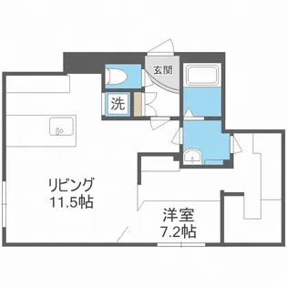 北海道札幌市北区北二十一条西2丁目【マンション】の間取り