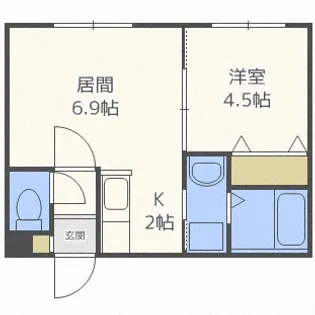 北海道札幌市中央区南六条西14丁目【マンション】の間取り