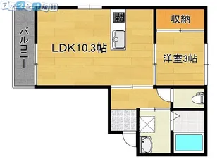 ファーストハイツ【3-C号室】の間取り