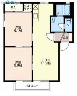 フレグランスヴェルデ【1階】の間取り