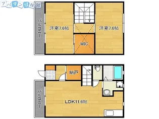 CLAP CLAP【B-2号室】の間取り