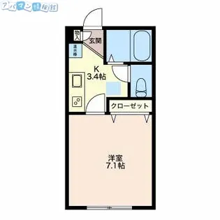 ベルテ米山【1階】の間取り
