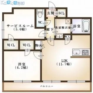 カーネ米山【903号室】の間取り