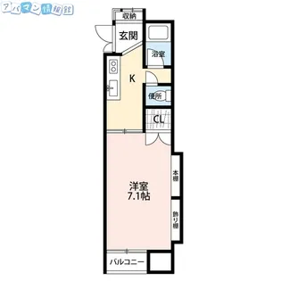 エステート旭町【1階】の間取り