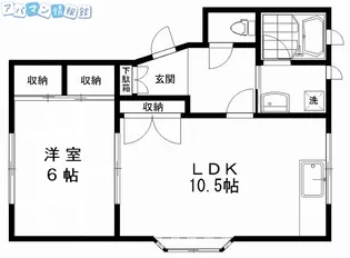 メゾン渚【3号室】の間取り
