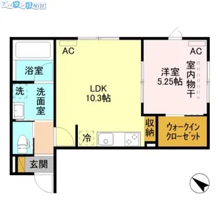 イニエ上大川前通【1階】の間取り