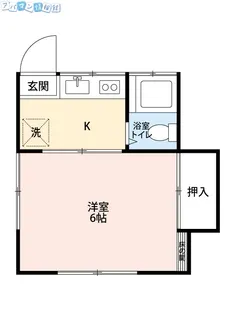 フラット上大川【1階】の間取り