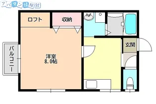 1Kの間取り画像