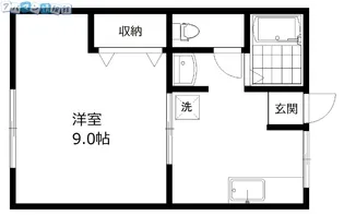 早川ハイツB棟【B202号室】の間取り