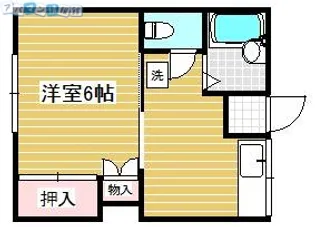 コーポひまわり【203号室】の間取り