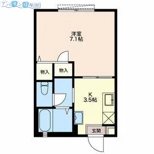 タウンコート西大畑【1階】の間取り