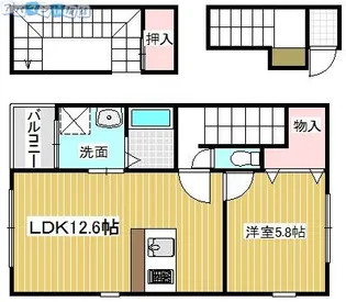 FERIO万代【3階】の間取り
