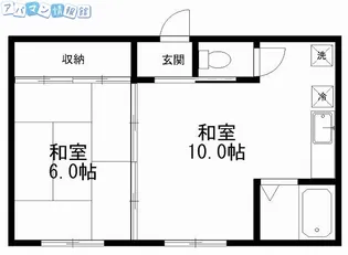 ハイツ浜浦【202号室】の間取り