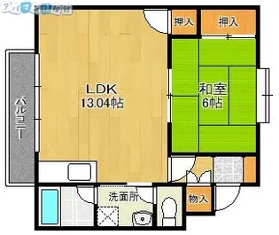 ハイム浜浦【205号室】の間取り