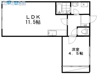 万代リリーハイツ【1階】の間取り