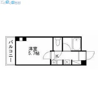 コーポラス万代【3階】の間取り