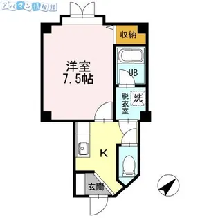 ウェルネス万代【1階】の間取り