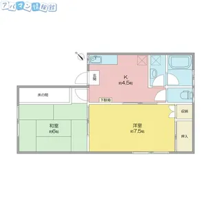 カーサフタバ【102号室】の間取り