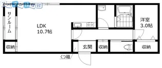 フローリッシュkamifuru【2階】の間取り