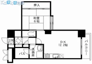万代アーバン日東【401号室】の間取り