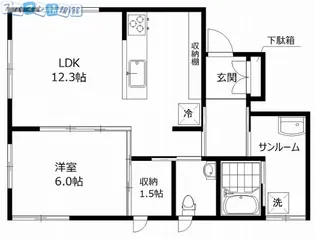 CASA南浜【1階】の間取り