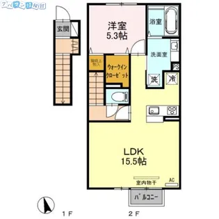 グランディール・メイ【2階】の間取り