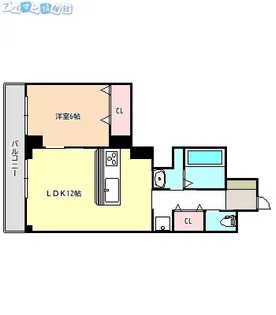 万代グレース【305号室】の間取り