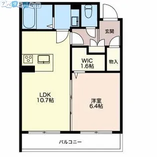 ウェルデンス上所島 壱番館【3階】の間取り