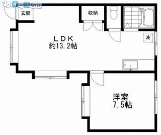 ワンナップ【203号室】の間取り