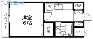 トラパレス【408号室】の間取り